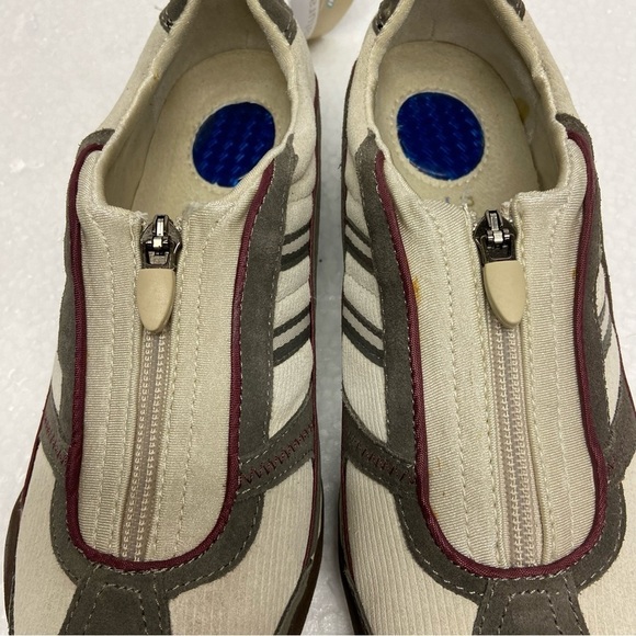 Dr.Scholls Natural Sport Sneaker Zip Up Gel Insole  Beige/Brown 7.5W NWT - Picture 2 of 7